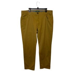 Orvis Mens Khaki Chino Pants 40W 34L Cotton Stretch Straight Leg Tan Outdoor